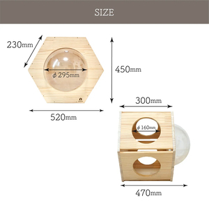 壁掛け ヘキサゴン NEKOIRI ： 猫ハウス 壁掛け ペット用品