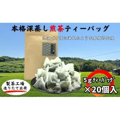 ふるさと納税 袋井市 本格深蒸し煎茶　5gティーバッグ20個入り×1袋