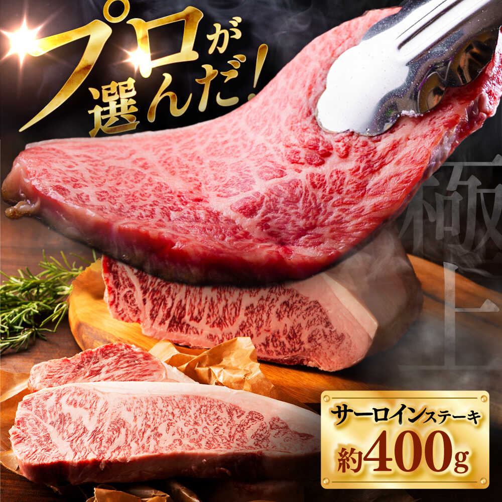 【ふるさと納税】くまもと黒毛和牛「藤彩牛」サーロインステーキ 約400g 牛 肉 ステーキ 400 200 部位 熊本 菊陽 うし ぎゅう ぎゅうにく【株式会社フジチク】[BHAD126]