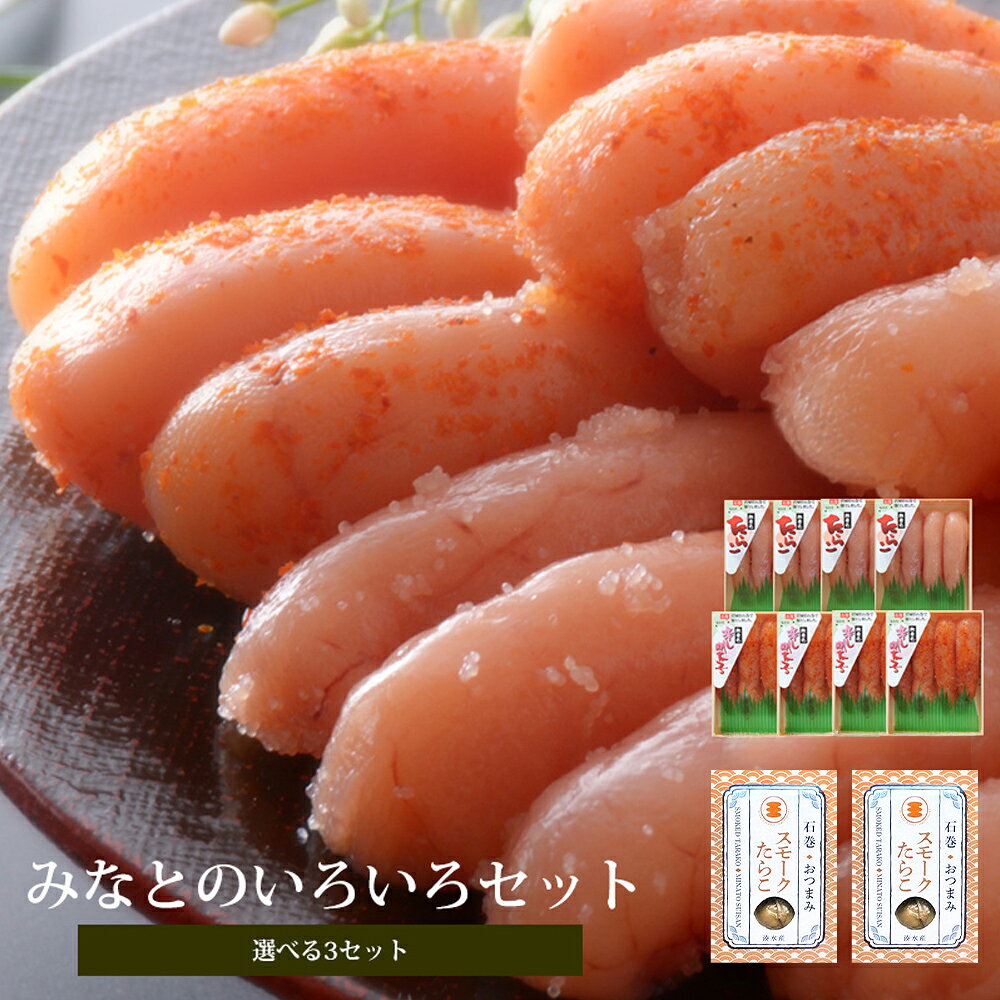 【ふるさと納税】みなとのいろいろセット【選べる3セット】 愛情たらこのみなと 湊水産