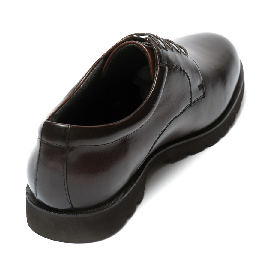 【匠の靴】超軽量 幅広6E本革ビジネスシューズTT-24S(サイズ：26.5cm、カラー：ダークブラウン)