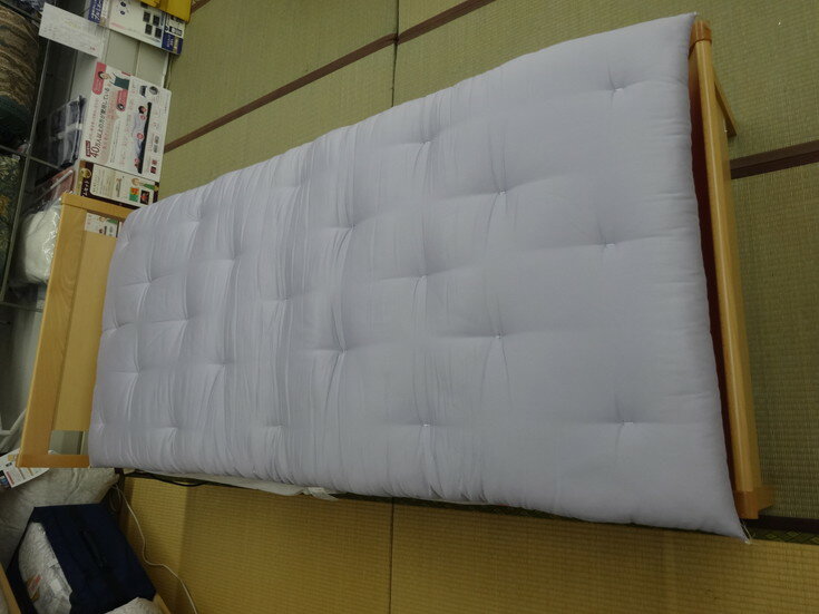 【ふるさと納税】ワタセ工場直売 コットンの王様エジプト綿入り敷ふとん（ブルー） 日本製 ふとんのワタセ