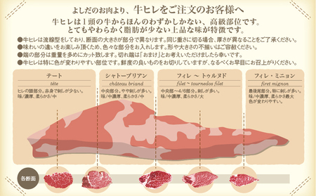 山形牛 厚切り ヒレステーキ 200g 1枚 FY24-050