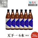 【ふるさと納税】奄美黒糖焼酎 天下一 20度 900ml 6本 送料無料