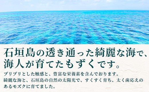 石垣島産 海人の味付け海雲(もずく) 1kg （250g×4） KS-01