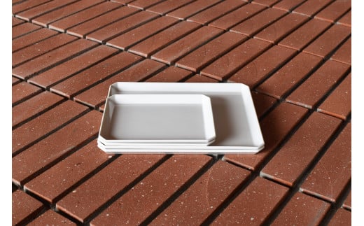 1616/ TY Square Plate 165, 235 White セット 有田焼 器 食器 皿 白 ホワイト プレート A30-285