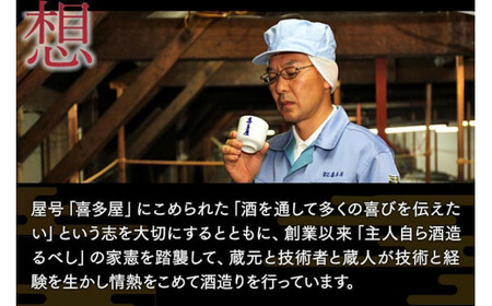 大吟醸極醸喜多屋 720ml【福岡県糸島産山田錦35%磨き極寒仕込しずく搾り】　001-012