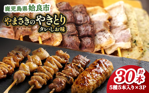 焼き鳥 食べ比べ セット たれ 塩 計30本 冷凍 やきとり おつまみ 家飲み 晩酌 （a823）