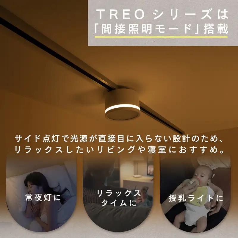エジソンスマート TREO ミニシーリングライト アーム付き(ダクトレール用) 福岡市【ブラック】