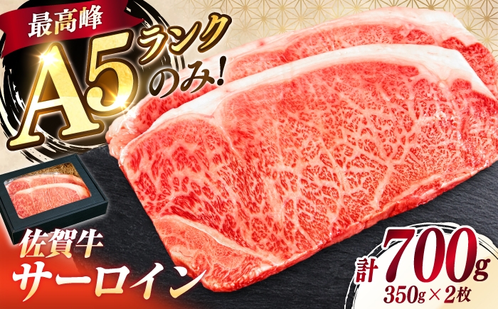 
                  佐賀牛 赤身 A5 サーロイン ステーキ 350g × 2枚 サーロインステーキ ロースステーキ| 厚切り 希少部位 お肉 牛肉 黒毛和牛 | 吉野ヶ里町/KRAZY MEAT [FDR002]
                