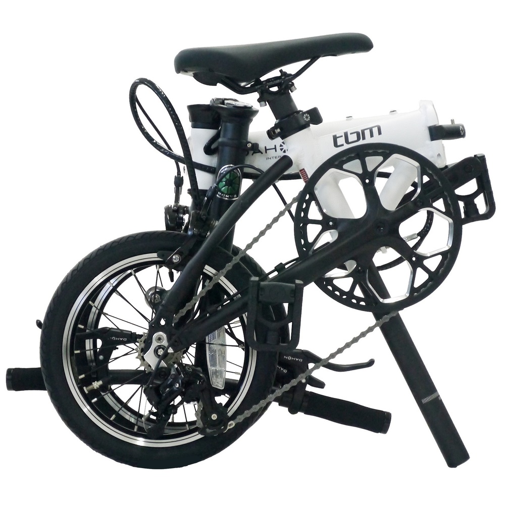 DAHON 折りたたみ自転車 tbm 14インチ【Misty White（ミスティホワイト）】3段変速 超軽量 コンパクト オリジナルシフター キャリパーブレーキ　武田産業│ダホン 通勤 通学_イメー