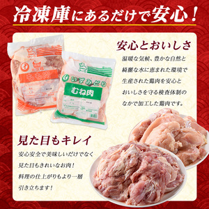 若どりムネ肉4kg・モモ肉4kgセット(合計8kg)【まつぼっくり】matu-6098