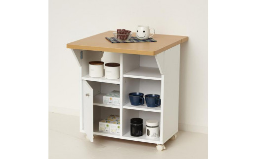 バタ式キッチンワゴン60 ホワイト