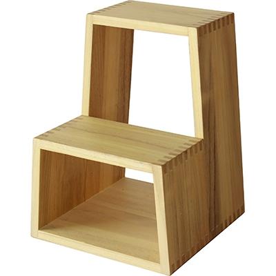 ふるさと納税 大川市 暮らしにプラスする小物家具【PRIMO ステップスツール  ヤマブキ】職人MADE大川家具『境木工』