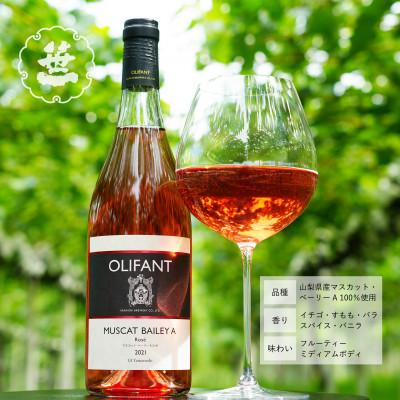 ふるさと納税 大月市 【蔵元直送】笹一酒造のOLIFANT(オリファン)ワイン<赤・ロゼ>飲み比べ2本セット・山梨県大月 |  | 02