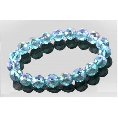 ふるさと納税 和泉市 アクアオーラ水晶多面カットブレスレット |  | 02