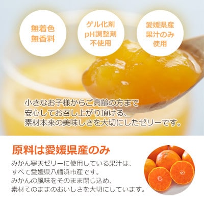 愛媛限定栽培柑橘 まどんな寒天ゼリー12本セット【D25−16】【1255523】