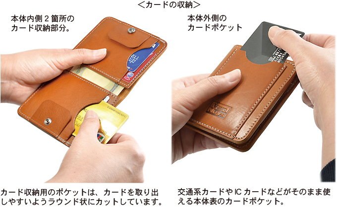 キャッシュレス時代の胸ポケットに入る多機能薄型コンパクトウォレット（マネークリップ付き） ビンテージブラック