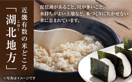 【食味最高ランク特A 2年連続受賞】【減農薬米】滋賀県湖北産 湖北のコシヒカリ 白米18kg　滋賀県長浜市/株式会社エース物産[AQAK006]