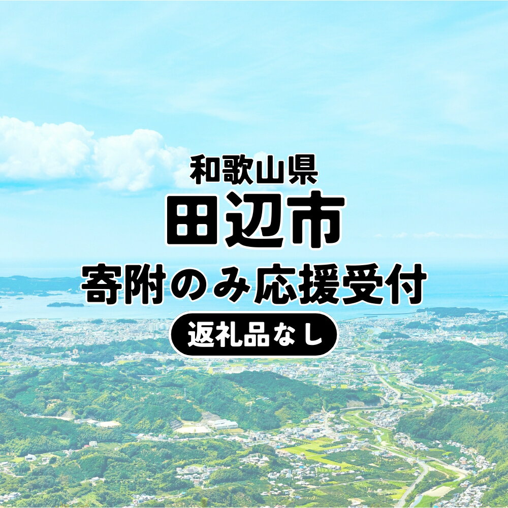 【ふるさと納税】 【返礼品なし】和歌山県田辺市への寄附 1,000円（寄附のみの受付となります）/ 田辺市 和歌山県 寄附のみ 支援 応援 寄付 1,000円