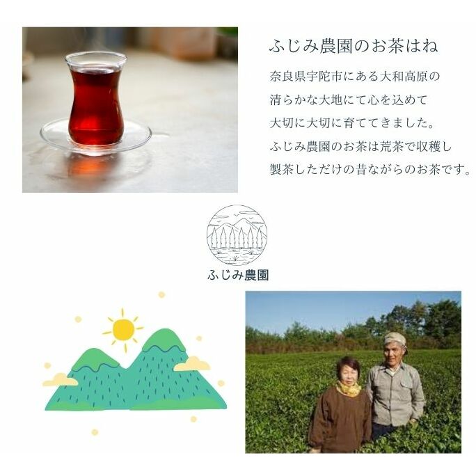 微笑みセット　大和（ヤマト）の　初茶50g×1 　初茶玄米50g×1 　初茶ほうじ50g×1　　　番茶100g×1　番茶玄米100g×1　番茶ほうじ80g×2セット　父の日　母の日　贈り物　無農薬　宇