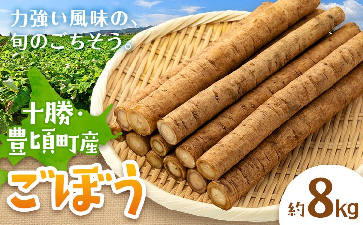 
                  十勝 豊頃町産 ごぼう 約8kg 工房みみずく《10月中旬-12月中旬頃出荷予定》北海道 豊頃町 野菜 ゴボウ 根菜 新鮮 先行予約 予約 特産 農家直送 数量限定
                