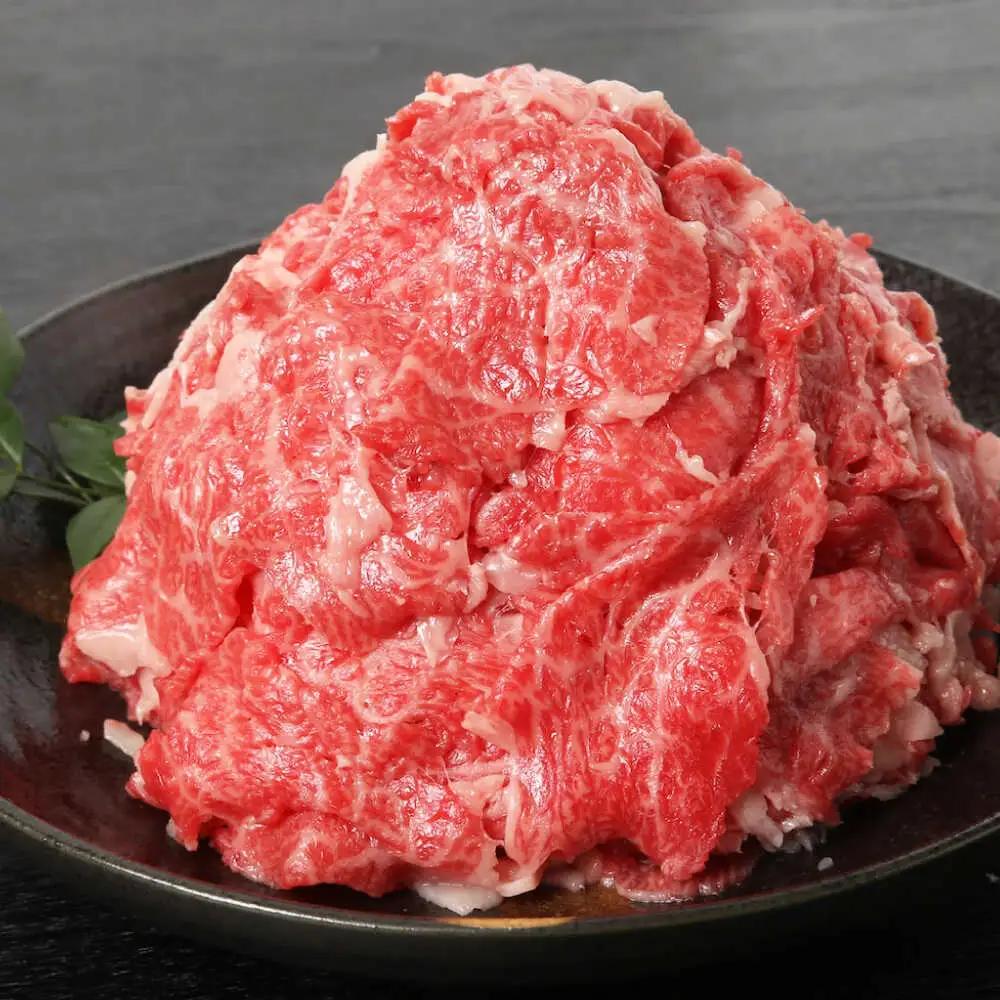 牛肉 伊予牛「絹の味」黒毛和牛 小間切れ 800g 牛肉[AGEA002]