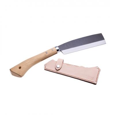 ふるさと納税 三条市 [TEPPA] 焚火鉈 粟 ヌメ革 専用革ケース付  ナタ なた 薪割り 【034S030】 |  | 01