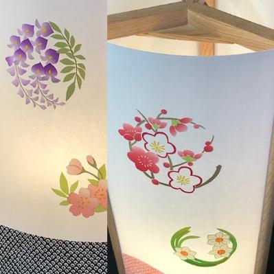 ふるさと納税 泉佐野市 あんどん　あかり　夢あかり　正絹着物生地で作ったおしゃれな行灯　お花のドット　099H266 |  | 02