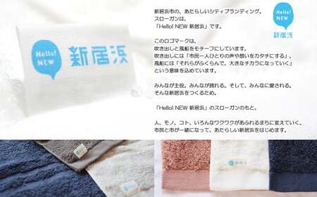 今治タオルブランド フェイスタオル2枚セット 「癒し」シリーズ（月夜：チャコール＆ライトグレー） 【Hello!NEW】