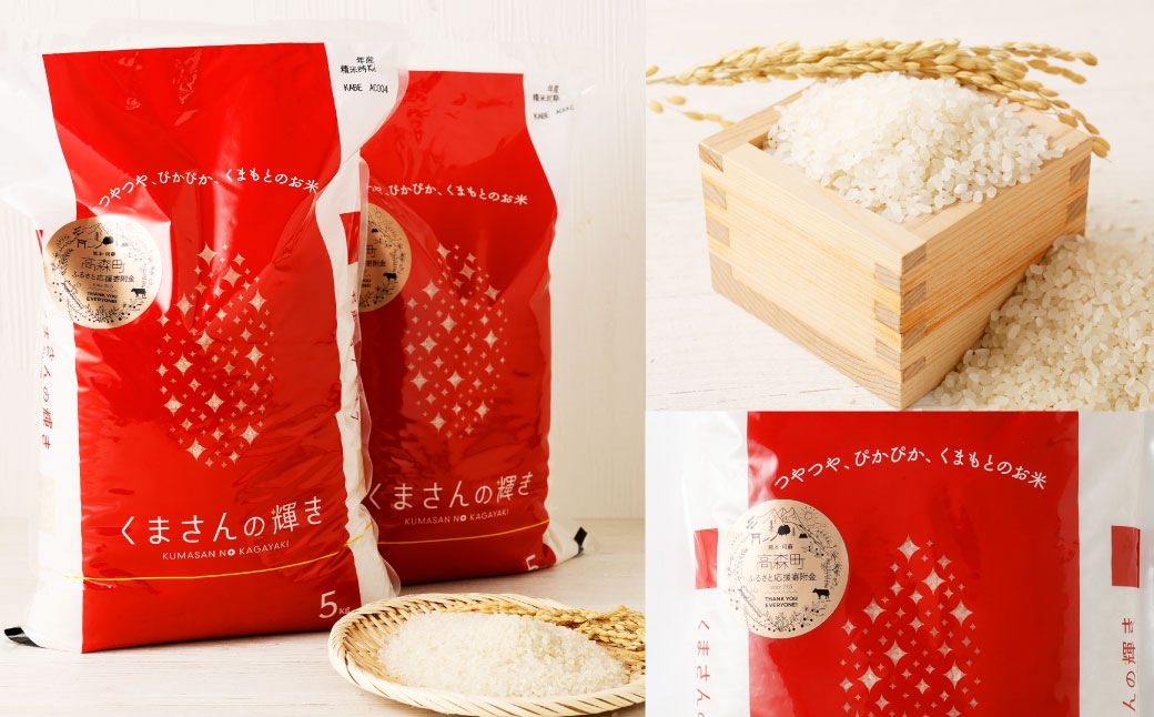 くまもとのブランド米 くまさんの輝き 5kg×全3回