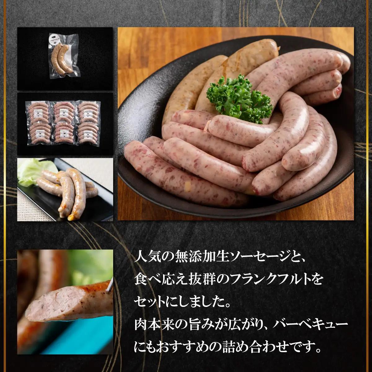 【定期2ヶ月】無添加生ソーセージ＆フランクフルトソーセージ 計1.16kg SKN102