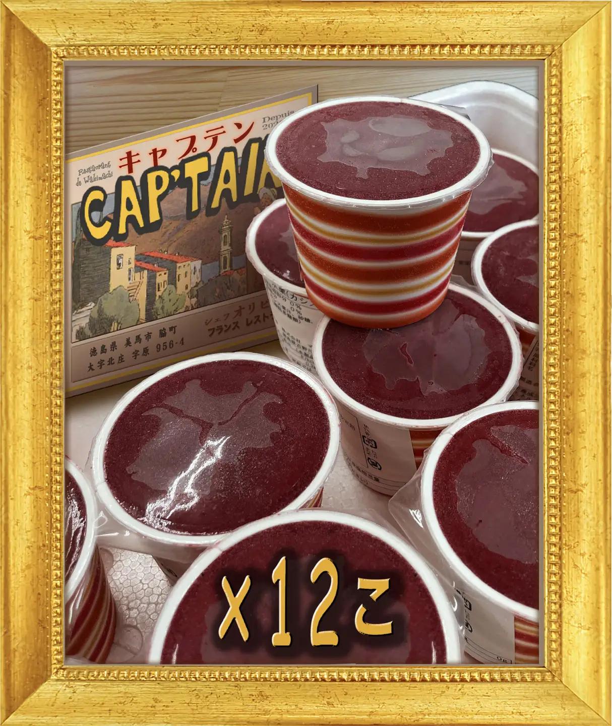 ブルーベリーシャーベット 12個 Fruits rouges シャーベット