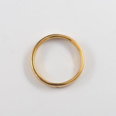 ふるさと納税 山梨県 【山梨県】【ジュエリー】K24 pure gold /ダイヤ 甲丸 リング 12号 |  | 02