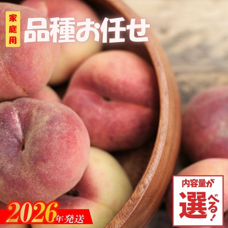 【ふるさと納税】大友農園 桃 品種お任せ 家庭用 約1.4kg 約1.7kg【2026年発送　先行予約】