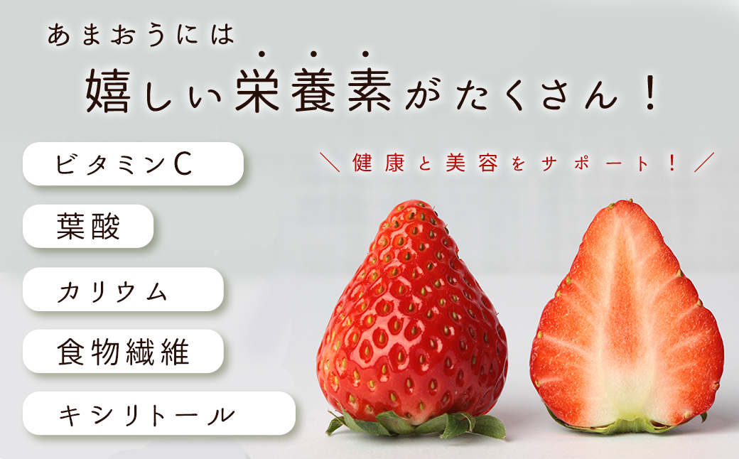 3S12 　福岡県産 あまおう 約1,080ｇ (約270ｇ×4パック)