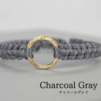 ふるさと納税 小松市 Bracelet -The SUN- ゴールド ブレスレット【チャコールグレー】 |  | 01