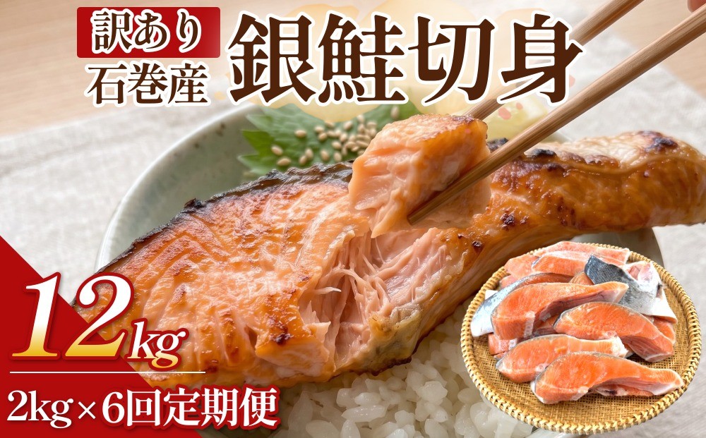 
                  【訳あり】石巻産 冷凍 銀鮭 切身 2kg × 6回 合計 12kg 国産 鮭 さけ 銀鮭 切身 魚介 魚介類 海鮮 塩鮭 訳あり 不揃い 魚 切り身 冷凍 宮城県 石巻市
                