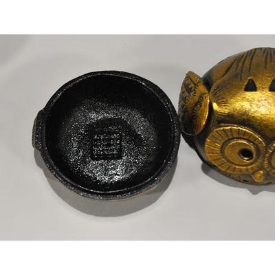 ふるさと納税 高岡市 [高岡銅器]香炉　フクロウ君　青 |  | 01