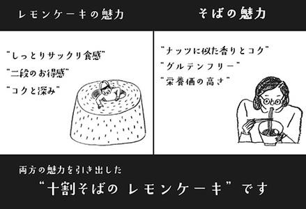 "十割そば粉のレモンケーキ" ５個入り 無添加・無農薬・グルテンフリー