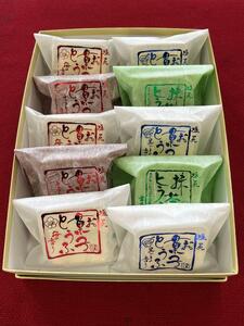 お菓子とうふ 10個入り（ごま餡4ヶ・梅餡2ヶ・チョコ2ヶ・抹茶2ヶ）｜ お菓子 とうふ 和スイーツ ヘルシー志向 人気 新食感 健康志向 塩尻市 長野県