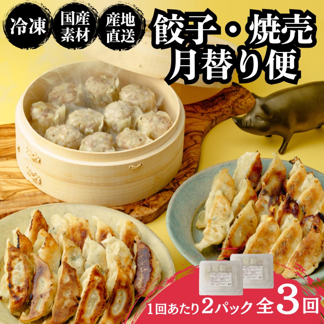 【ふるさと納税】餃子・焼売【定期便全3回(連続)】冷凍餃子・ジャンボシューマイ 計100個| ギョーザ ギョウザ ぎょうざ 大粒 焼売 しゅうまい シュウマイ gyoza shuumai シューマイ シュウマイ しゅうまい レンチン おいしい 手軽 美味しい 国産 簡単 惣菜 北本フーズ 北本市