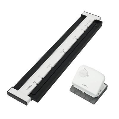 ふるさと納税 那須塩原市 カール事務器 ゲージパンチ ブラック ルーズリーフがつくれるパンチ(那須塩原市工場生産品) 1個