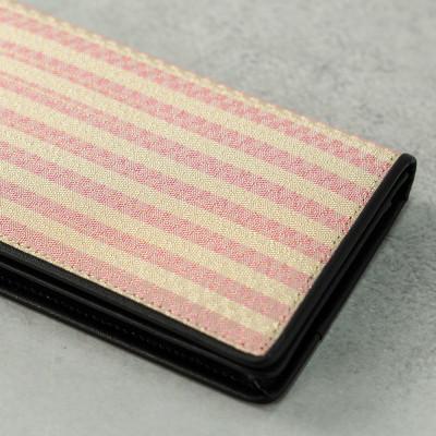 ふるさと納税 山辺町 【山形さくらんぼ実染め】名刺入れ・カードケース(ピンク縞) |  | 03