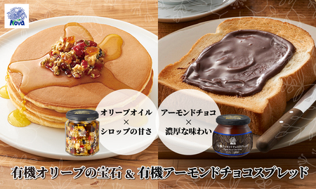 ノヴァの有機オリーブの宝石100g(瓶詰)と有機アーモンドチョコスプレッド200g(瓶詰)セット | ﾁｮｺ ﾁｮｺ ﾁｮｺ ﾁｮｺ ﾁｮｺ ﾁｮｺ 埼玉県 北本市