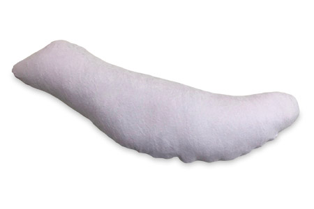 ドルフィン型抱き枕 タオル枕カバー付き ラベンダー [2319]