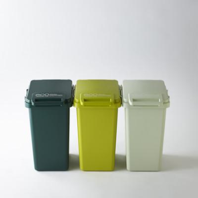 ふるさと納税 恵那市 ごみ箱　連結　45L　ライトグリーン　2個組　 |  | 01