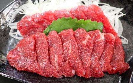 【冷蔵】純国産馬 赤身馬刺し 約70g BHDF001 赤身馬刺し