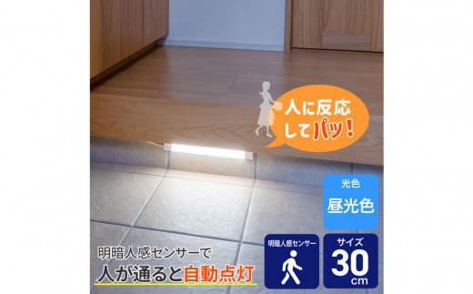 
                  ＬＥＤ多目的灯　明暗人感３０ｃｍ　昼光色ALT-3030PIR(D)
                
