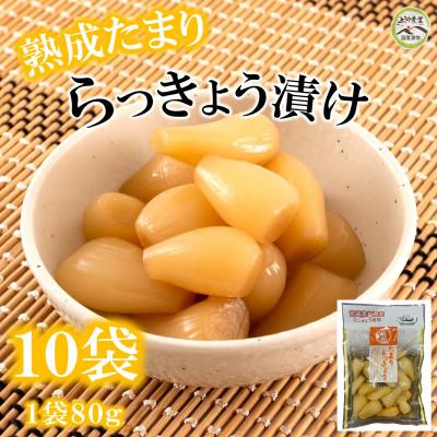 ふるさと納税 三股町 熟成たまりらっきょうセット(80g×10袋・計800g)【MI012】